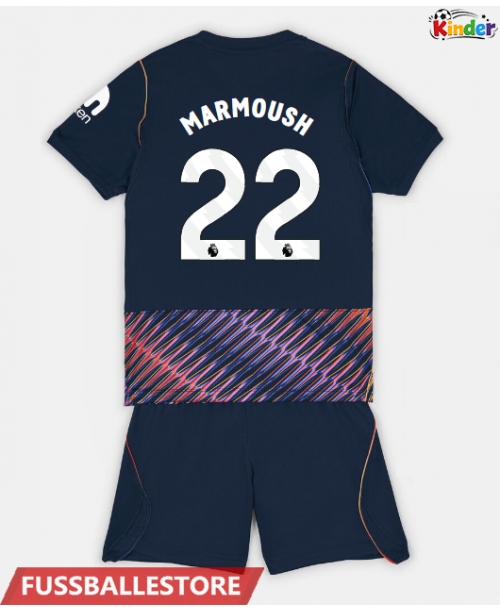 Günstige Tottenham Hotspur Omar Marmoush #22 Auswärts Trikotsatzt Kinder 2026-27 Kurzarm (+ Kurze Hosen)